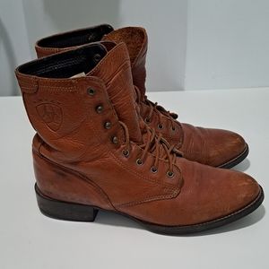 Brown Ariat Ankle Lace Up Boots Women’s Size 7.5 B